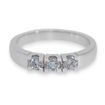 Forlovelsesring diamantring Iselin 3x0,15 ct TW-Si i hvitt gull - 8503015