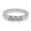 Iselin alliansering i hvitt gull med diamanter - 8503015