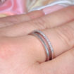 Diamantring i 14kt gull med diam. 0,08 ct W-SI - bur537021