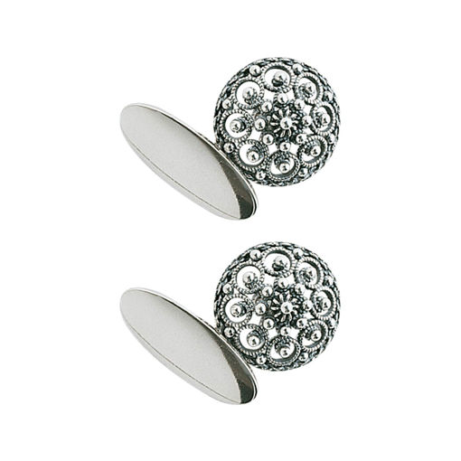 Mansjettknapper, oksidert . Graffer - 060100