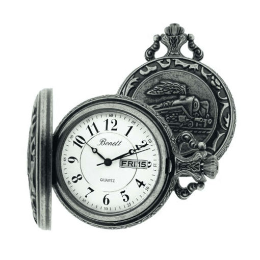 Bonett lommeur antikk lokomotiv inkl. kjede - 445