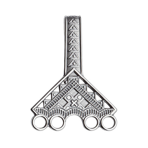 Veskekrok Sunnfjord, sølv oksidert - 316100