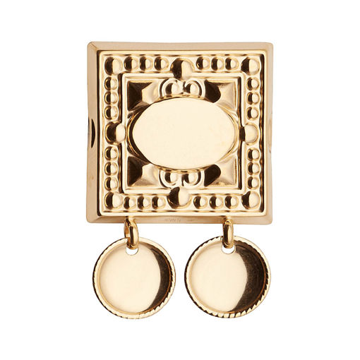 Beltestøl "namnestøl" forgylt - 091681