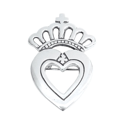 Brosje Prinsesse kvit, liten - 569143