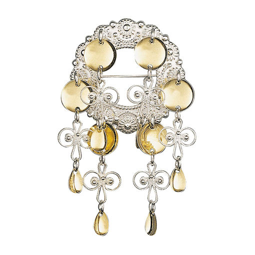 Sølje kvit forgylt - 133500