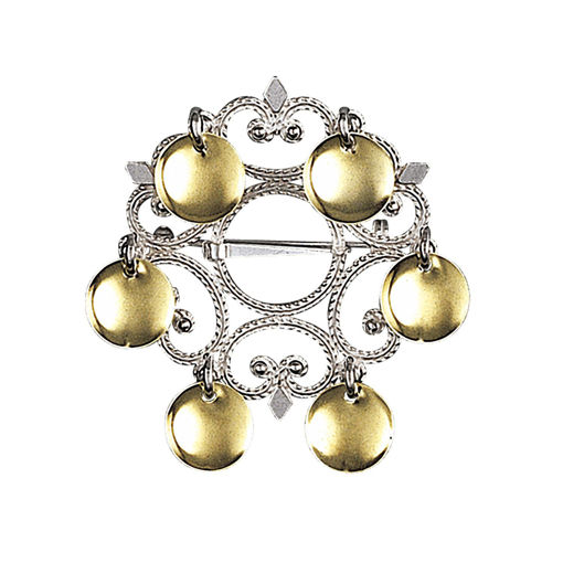 Sølje kvit forgylt - 431500