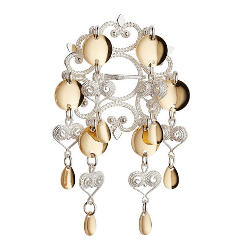 Sølje kvit forgylt - 432500