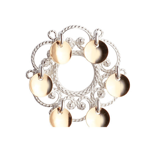 Sølje kvit forgylt - 435500