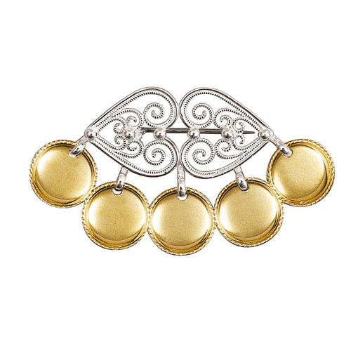 Sølje kvit forgylt - 895501