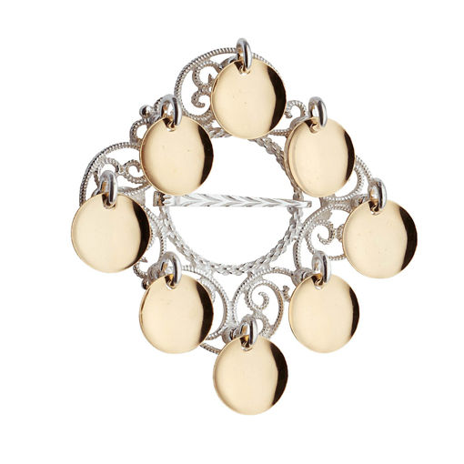 Sølje Nordland kvit forgylt- 176500