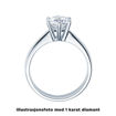 Diamantring forlovelsesring 0,50 ct i 14kt gull. Diona -18001050