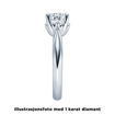 Diamantring forlovelsesring 0,50 ct i 14kt gull. Soria - 18010050