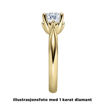 Diamantring forlovelsesring 0,50 ct i 14kt gull. Soria - 18010050