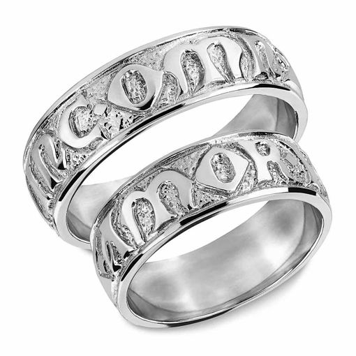 Gifteringer i hvitt gull  14kt,  6,5 mm. SNORRE– 61965