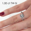 Enstens diamantring med 0,70 ct i 14kt gull. TW-Si. -18015070