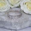 Iselin alliansering i hvitt gull med diamanter - 8503015
