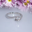Diamantring forlovelsesring  0,25 ct i 14kt gull. Afrodite - 18015025