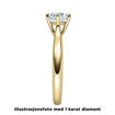 Enstens diamantring Leticia med 0,70 ct i 14kt gull. TW-Si. -18007070