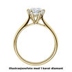 Enstens diamantring Leticia med 0,70 ct i 14kt gull. TW-Si. -18007070