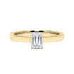 Forlovelsesring med lab grown diamant i smaragd slip - 0,70 ct River - VS - 200625