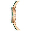 Swarovski klokke Matrix Bangle watch Swiss Made, Crystal bracelet, Green, Champagne gold-tone finish - 5690808