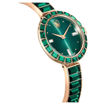 Swarovski klokke Matrix Bangle watch Swiss Made, Crystal bracelet, Green, Champagne gold-tone finish - 5690808
