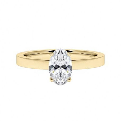 Forlovelsesring  med oval lab grown diamant - 0,70 ct  River - VS - 200627