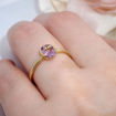 Gullring 14 kt med ametyst - bur585706a