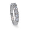 Alliansering i hvitt gull med 5 diamanter - 8505015