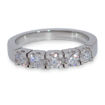 Alliansering i hvitt gull med 5 diamanter - 8505015