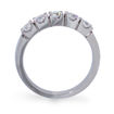 Alliansering i hvitt gull med 5 diamanter - 8505015
