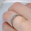 Diamantring i gull 14kt med topas og 0,013 ct W-Si - COC00376t