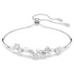 Swarovski armbånd Constella bangle Crystal pearl, Round cuts, White, Rhodium plated - 5705618