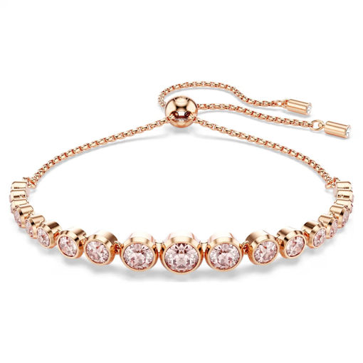 Swarovski armbånd Imber Tennis bracelet Mixed round cuts, Pink, Rose gold-tone plated - 5718204