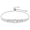 Swarovski armbånd Matrix bracelet Gradient of round cuts, White, Rhodium plated - 5690677