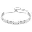 Swarovski armbånd Matrix Tennis bracelet Round cut, White, Rhodium plated - 5678252