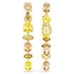 Swarovski øredobber Gema drop earrings Asymmetrical design, Mixed cuts, Long, Yellow, Gold-tone plated - 5718073