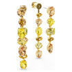 Swarovski øredobber Gema drop earrings Asymmetrical design, Mixed cuts, Long, Yellow, Gold-tone plated - 5718073