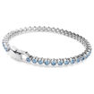 Swarovski armbånd Imber Emily Tennis bracelet Round cut, Blue, Rhodium plated - 5734239