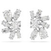 Swarovski øredobber Mesmera stud earrings Mixed cuts, Flower, White, Rhodium plated - 5737462