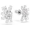 Swarovski øredobber Mesmera stud earrings Mixed cuts, Flower, White, Rhodium plated - 5737462