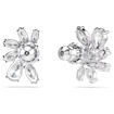 Swarovski øredobber Mesmera stud earrings Mixed cuts, Flower, White, Rhodium plated - 5737462