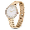 Swarovski klokke Matrix 3-link watch Swiss Made, Metal bracelet, Gold tone, Champagne gold-tone finish - 5715026
