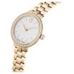 Swarovski klokke Matrix 3-link watch Swiss Made, Metal bracelet, Gold tone, Champagne gold-tone finish - 5715026