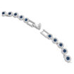 Swarovski collier Una Angelic Tennis necklace Round cut, Blue, Rhodium plated - 5733402