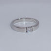 Iselin alliansering i hvitt gull med diamant - 8501015