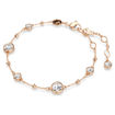 Swarovski armbånd Imber bracelet Round cut, White, Rose gold-tone plated - 5730677