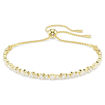 Swarovski armbånd Matrix Tennis bracelet Round cut, White, Gold-tone plated - 5730709
