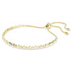 Swarovski armbånd Matrix Tennis bracelet Round cut, White, Gold-tone plated - 5730709