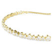 Swarovski armbånd Matrix Tennis bracelet Round cut, White, Gold-tone plated - 5730709